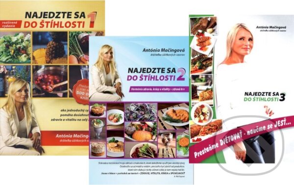 Levně Najedzte sa do štíhlosti 1+2+3 (kolekcia) - Antónia Mačingová - kniha z kategorie Diéty a zdravá výživa