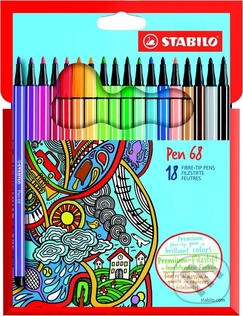 Levně Prémiový vláknový fix STABILO pen 68