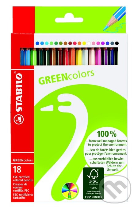 Levně FSC certifikované STABILO GREENcolors (18 kusov / farieb v púzdre)