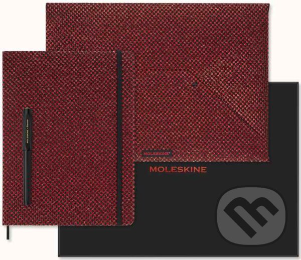 Levně Moleskine - zberateľský set Shine červený v darčekovej krabici s diárom