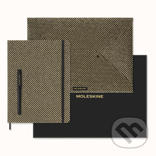 Levně Moleskine - zberateľský set Shine zlatistý v darčekovej krabici s diárom