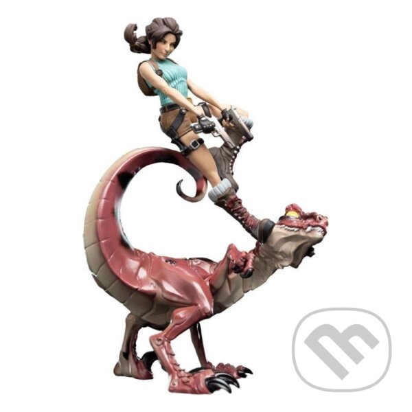 Tomb Raider figúrka - Lara Croft a Raptor 24 cm (Weta Workshop)