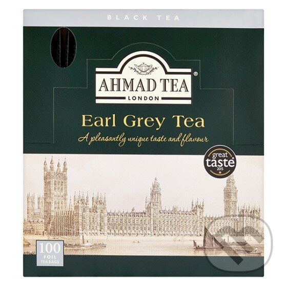 Kávy a čaje: Earl Grey (AHMAD TEA). AHMAD TEA