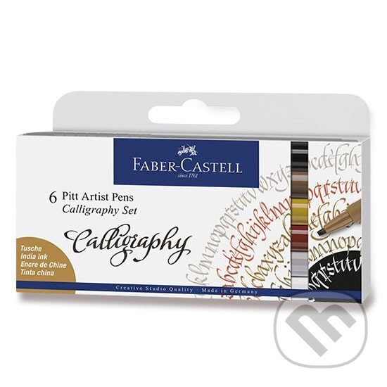 Levně PITT kaligrafické fixky 6 farieb set