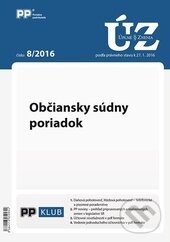 Levně Úplné znenia zákonov 8/2016 (Občiansky súdny poriadok)