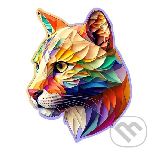 Levně Barevná puma, dřevěné - puzzle z kategorie Zvieratá