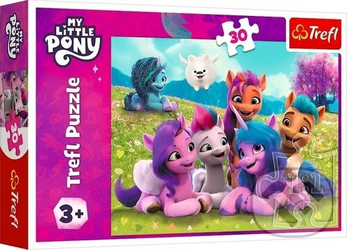 Levně Puzzle My Little Pony Přátelští poníci (30 dílků) - puzzle z kategorie 15 – 60 dielikov