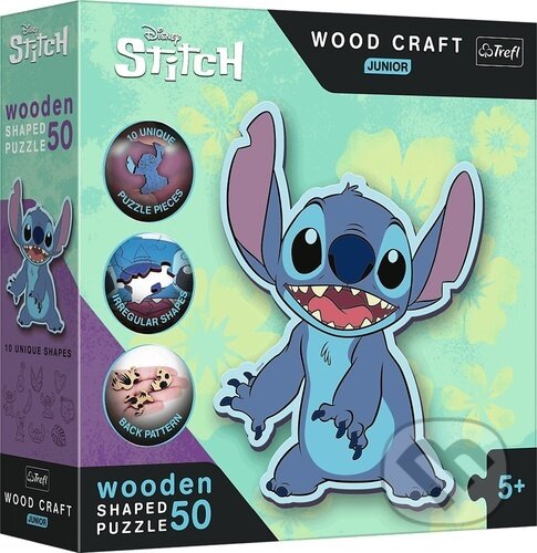 Levně Wood Craft Junior puzzle Lilo & Stitch (50 dílků) - puzzle z kategorie 15 – 60 dielikov