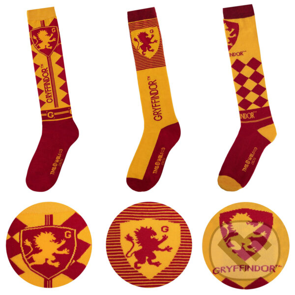 Podkolienky Harry Potter - Chrabromil (3 páry)