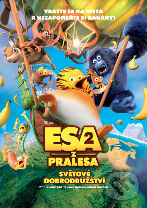 Levně Esa z pralesa 2: Světové dobrodružství - Laurent Bru, Yannick Moulin, Benoît Somville - film z kategorie Animované filmy