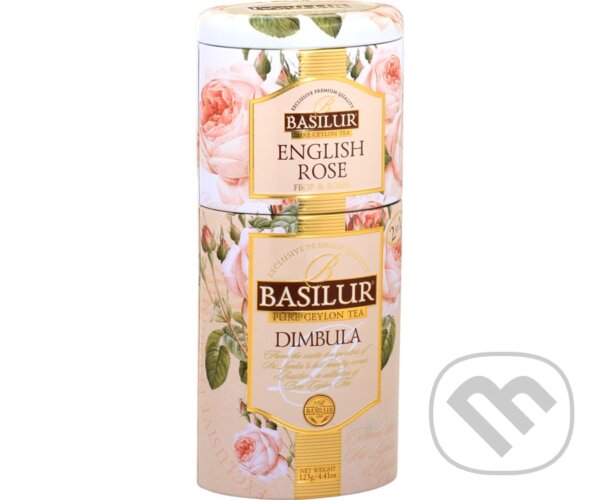 Levně BASILUR 2v1 Rose & Dimbula plech 50g & 75g