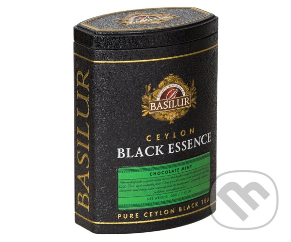Levně BASILUR Black Essence Chocolate Mint plech 100g