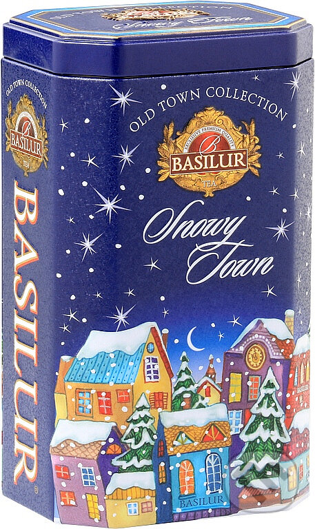 Levně BASILUR Old Town Snowy Town (Blue) plech 75g