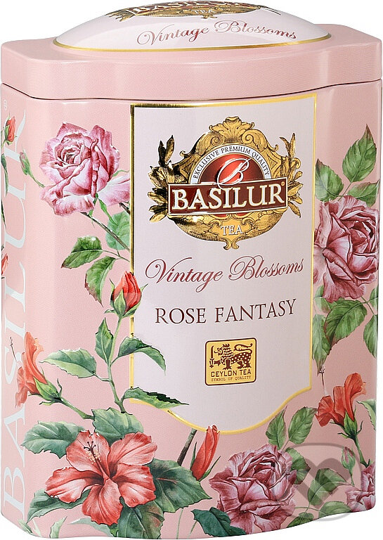Levně BASILUR Vintage Blossoms Rose Fantasy plech 100g
