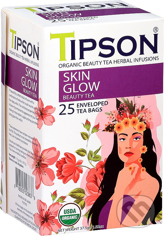 Levně TIPSON BIO Beauty Tea Skin Glow 25x1,5g