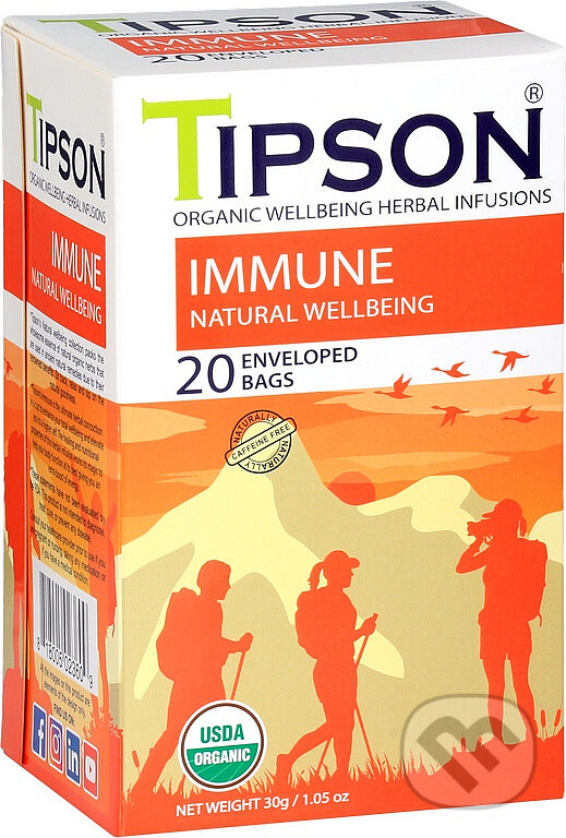 Kávy a čaje: TIPSON BIO Wellbeing Immune 20x1,5g (Bio - Racio). Bio - Racio, 2023