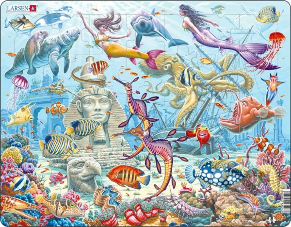 Levně Morské panny v tajomnom potopenom meste (PG6) - puzzle z kategorie Náučné puzzle
