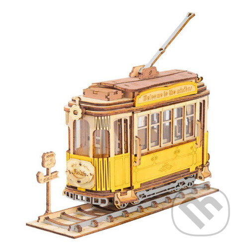 Levně Historická tramvaj (3D dřevěné puzzle) - puzzle z kategorie 3D puzzle