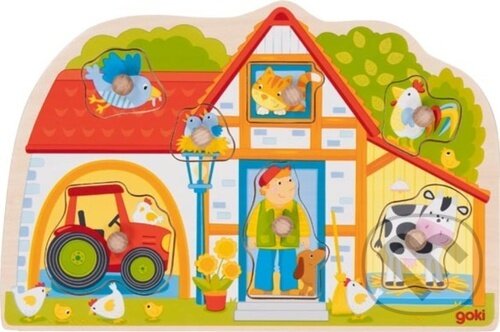 Levně Farma (Dřevěná vkládačka) - puzzle z kategorie Multi puzzle
