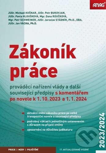 Levně Zákoník práce, prováděcí nařízení vlády a další související předpisy - kniha z kategorie Pracovné právo