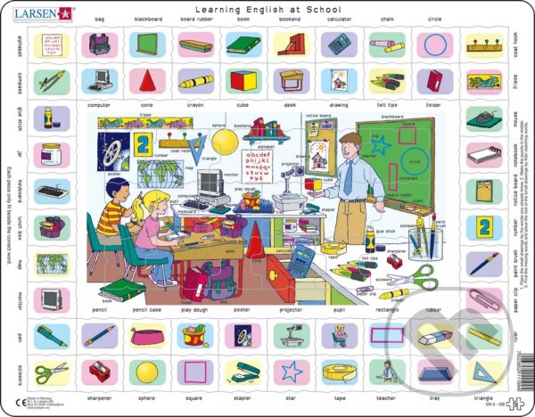 Puzzle: Learning English - At School (EN6) (Larsen)