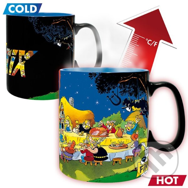 Levně Asterix a Obelix Keramický hrnček meniaci sa 460 ml - Banquet