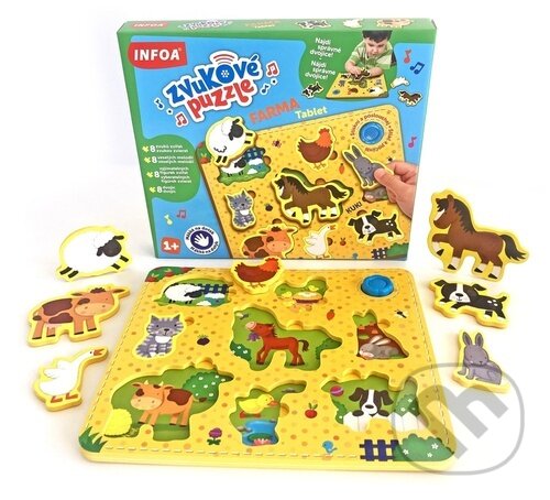 Levně Zvukové puzzle Farma - Tablet vkládačka - puzzle z kategorie Náučné puzzle