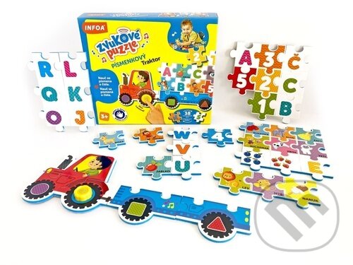 Levně Zvukové puzzle - Písmenkový traktor - puzzle z kategorie Maxi dieliky