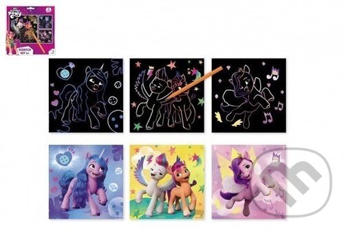 Levně Škrabací obrázek barevný My little Pony 3ks - hra z kategorie Ostatné