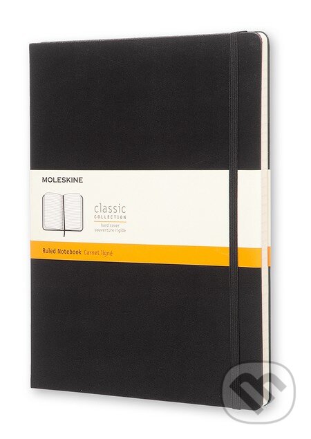 Levně Moleskine - čierny zápisník (veľký, linajkovaný)