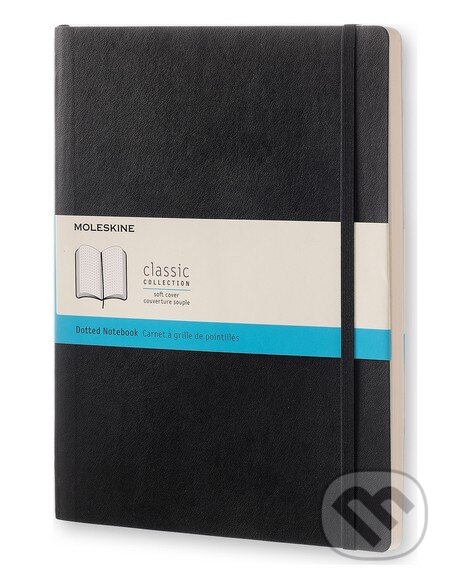 Levně Moleskine - čierny zápisník (veľký, bodkovaný, mäkká väzba)