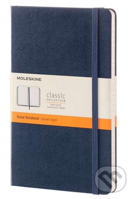 Levně Moleskine - klasický modrý zápisník (stredný, linajkovaný)