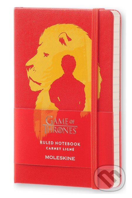 Levně Moleskine - Hra o tróny červený zápisník (limitovaná edícia, malý, linajkovaný)