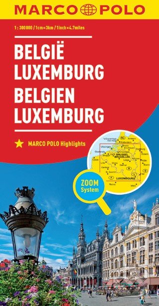Levně België, Luxemburg/Belgien, Luxemburg (1:300 000)