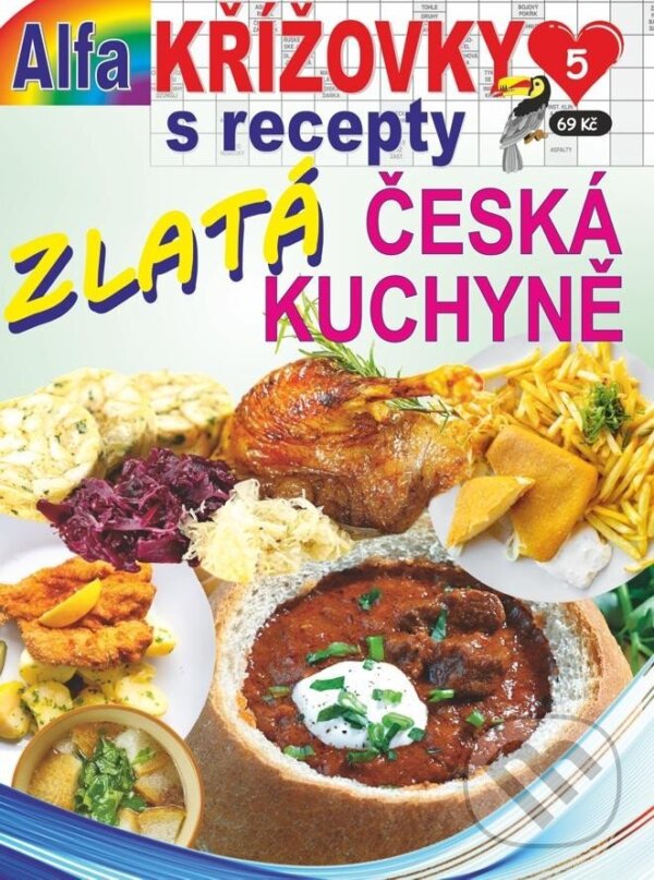 Levně Křížovky s recepty 4/2023 - Zlatá jídla české kuchyně - kniha z kategorie Švédske