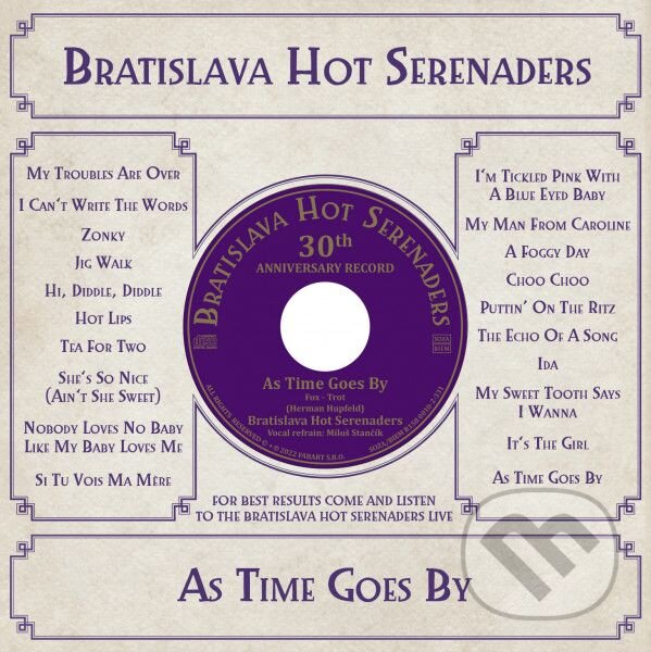 Levně Bratislava Hot Serenaders: As Time Goes By LP - Bratislava Hot Serenaders