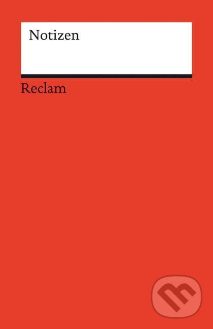 Levně Notizen (Das kleine Reclam-Notizbuch blanko)