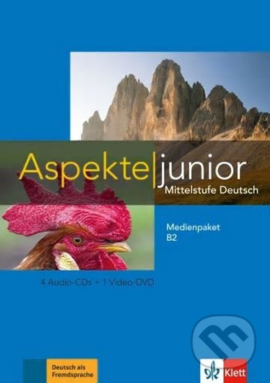 Aspekte junior 2 (B2) – Medienpaket (4CD + DVD), Klett