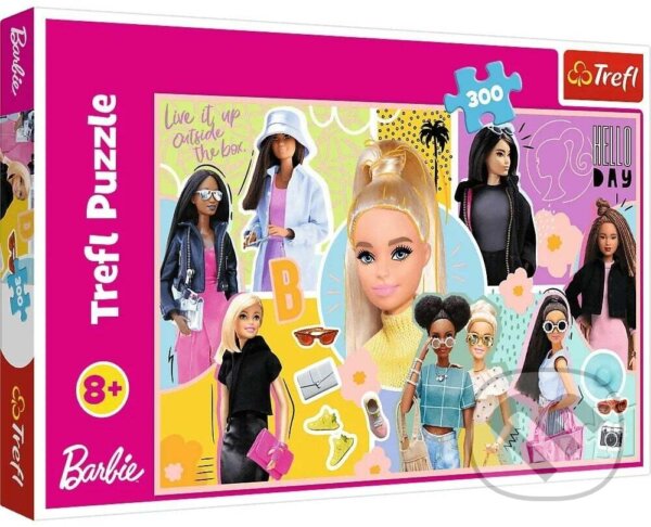 Puzzle: Tvoja obľúbená Barbie / Mattel, Barbie (Trefl). Trefl