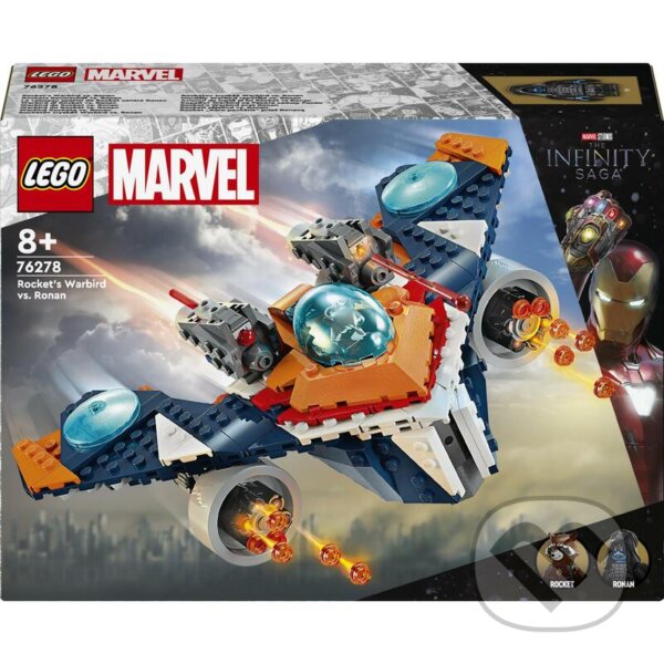 Spoločenská hra: LEGO® Marvel 76278 Rocketov tryskáč Warbird vs. Ronan (LEGO). LEGO, 2024