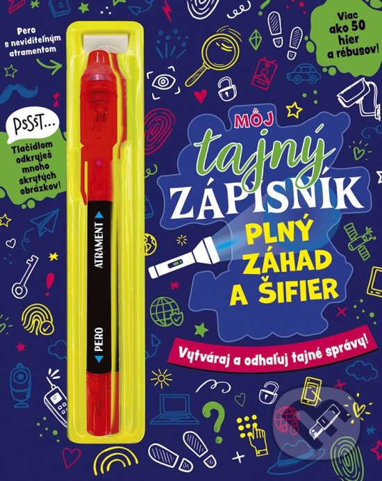 Levně Môj tajný zápisník plný záhad a šifier (Viac ako 50 hier a rébusov!)