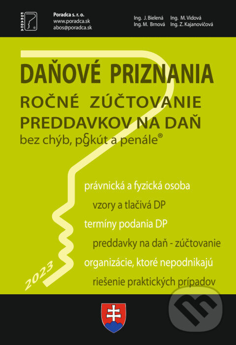Levně Daňové priznania FO a PO za rok 2023 (Ročné zúčtovanie preddavkov na daň za rok 2023) - kniha z kategorie Dane