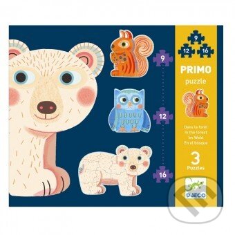 Puzzle: Primo puzzle pre najmenších -  V lese (Djeco). Djeco, 2019