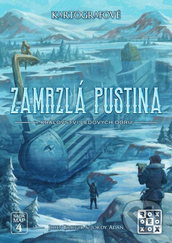 Kniha Kartografové: Zamrzlá pustina - Království ledových obrů (sada máp 4)