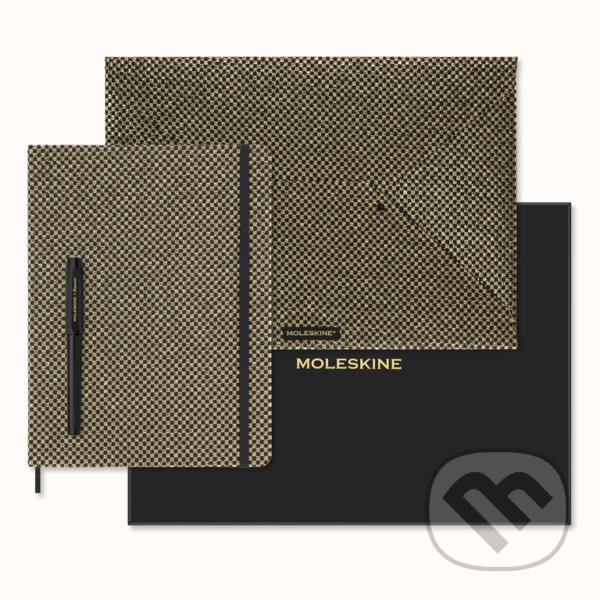 Levně Moleskine - zberateľský set Shine zlatistý v darčekovej krabici
