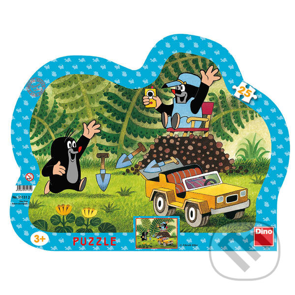 Levně Krtek se žlutým autem - Zdeněk Miler - puzzle z kategorie 15 – 60 dielikov