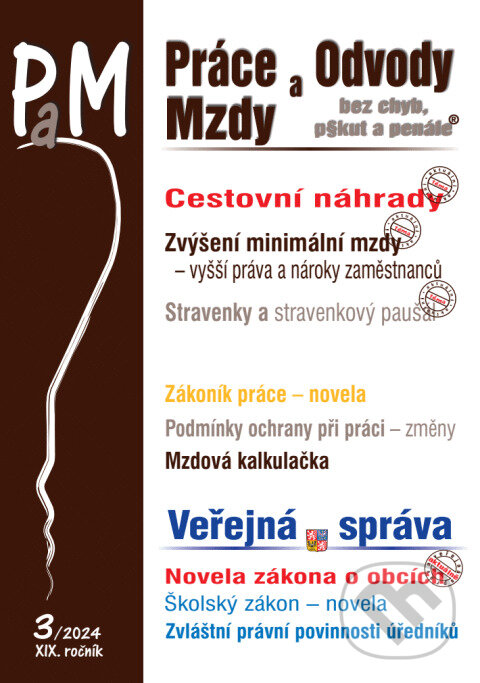 Levně Práce, odvody a mzdy bez chyb, pokut a penále č. 3 / 2024 - Cestovní náhrady v roce 2024