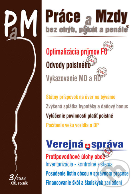 Levně Práce a Mzdy bez chýb, pokút a penále č. 3 / 2024 - Delenie príjmov fyzických osôb - kniha z kategorie Pracovné právo