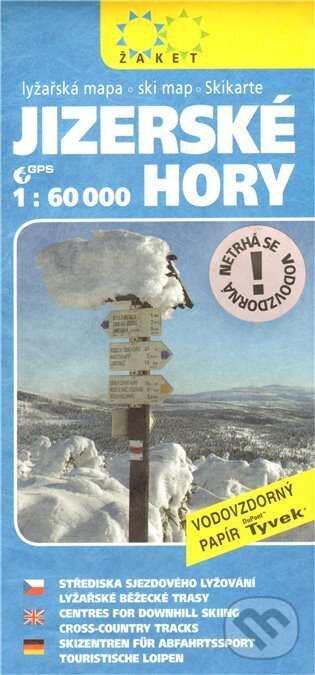 Jizerské hory - lyžařská mapa 1:60 000, Žaket, 2010