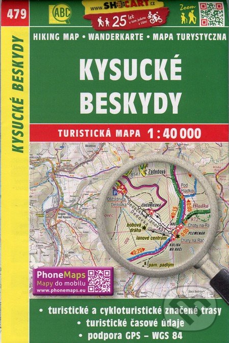 Levně Kysucké Beskydy 1:40 000 (Turistická mapa 479)